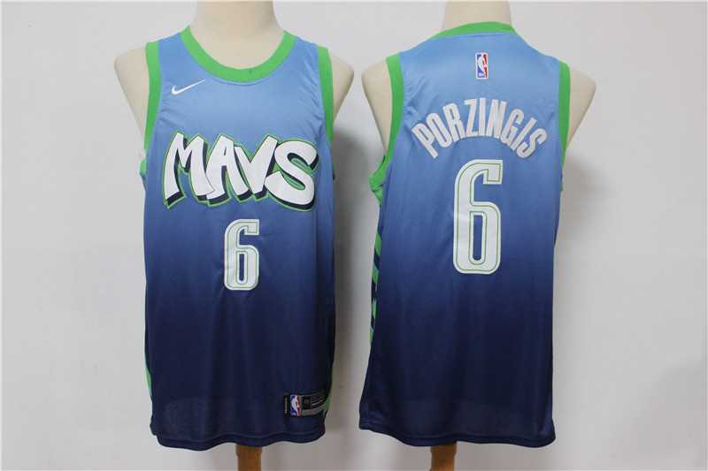 Mavericks 6 Kristaps Porzingis Blue 2019-20 City Edition Nike Swingman Jersey,We sell and wholesale Mavericks 6 Kristaps Porzingis Blue 2019-20 City Edition Nike Swingman Jersey on line form chian!